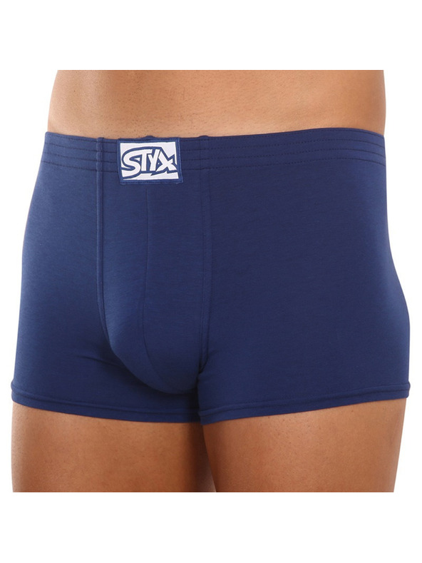 Styx Komplet treh - moški boksaški del Styx klasični elastičen temno modri