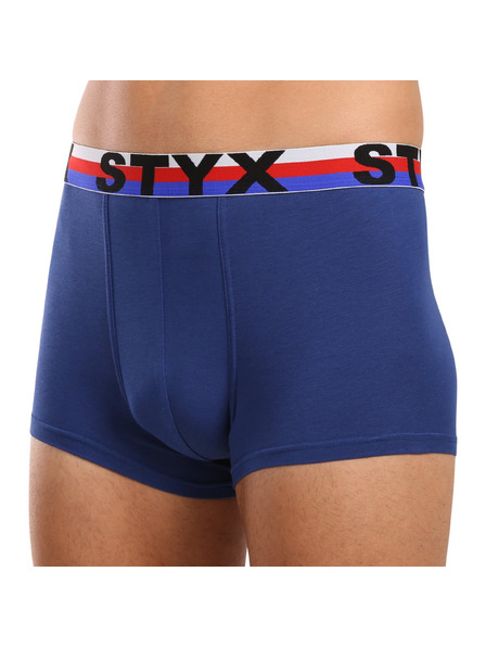 Styx Moški boksaški način Styx športni elastik temno modre trikolora
