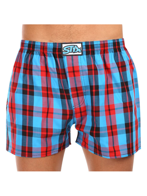 Styx Komplet treh moških kratkih hlač Styx classic elastic večbarvnih