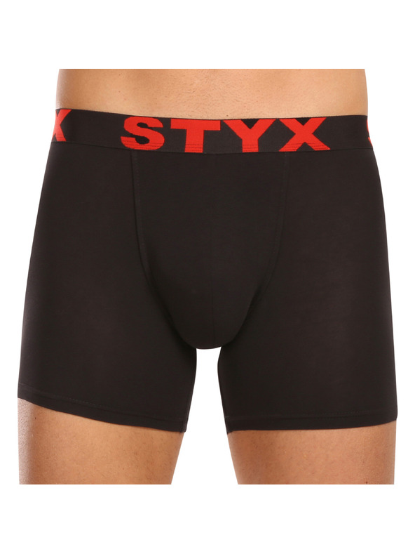 Styx Komplet petih - moške boksarice Styx long športni elastičen pas črne