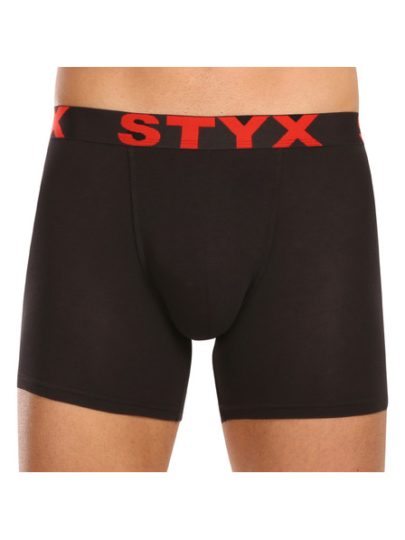 Styx Komplet petih - moške boksarice Styx long športni elastičen pas črne