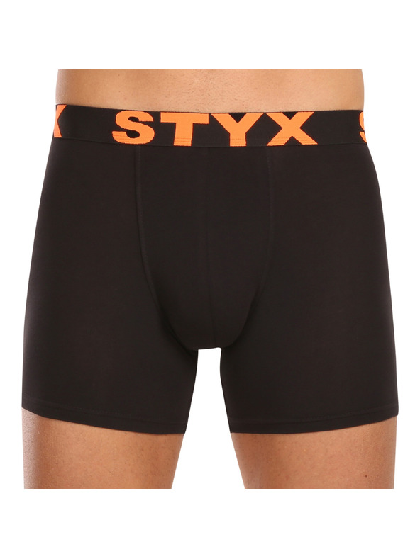 Styx Komplet petih - moške boksarice Styx long športni elastičen pas črne