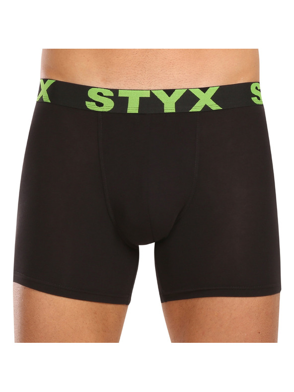 Styx Komplet petih - moške boksarice Styx long športni elastičen pas črne