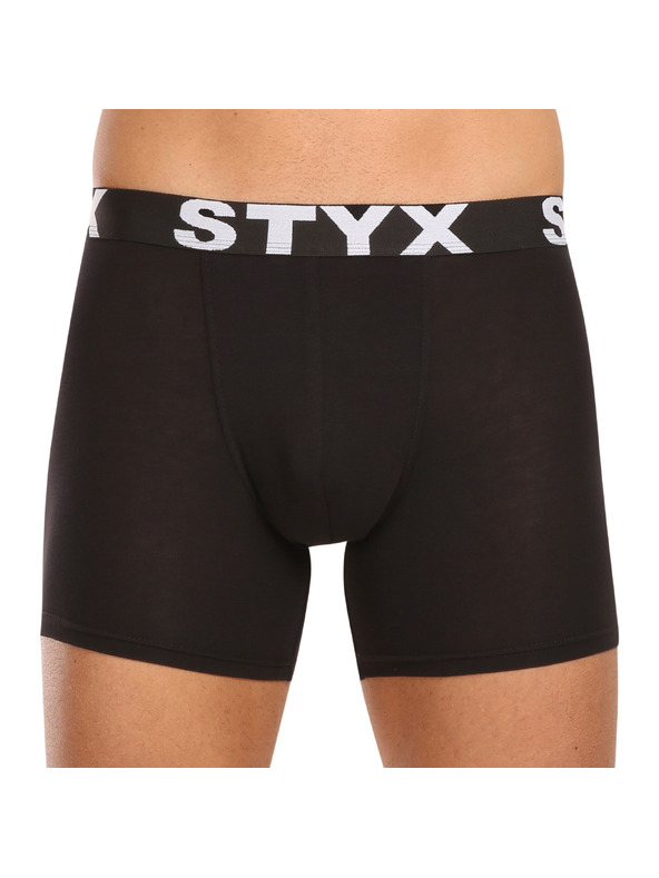 Styx Komplet petih - moške boksarice Styx long športni elastičen pas črne