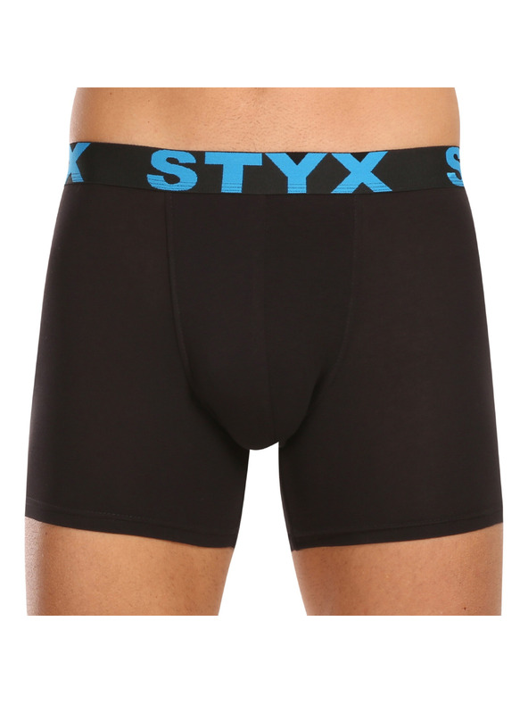 Styx Komplet petih - moške boksarice Styx long športni elastičen pas črne
