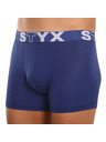 Styx Komplet treh - moški boksaški način Styx long športni elastik temno modre