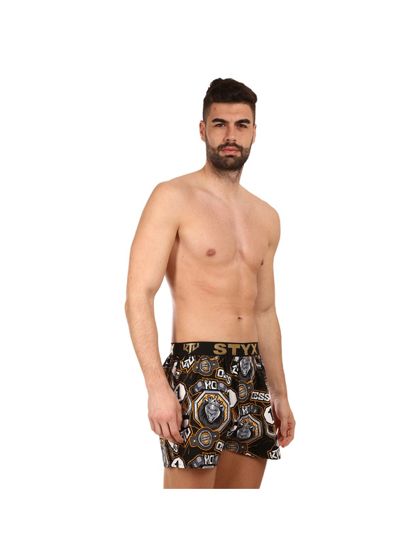 Styx Moške hlače Styx art / KTV športni elastik - črni elastik