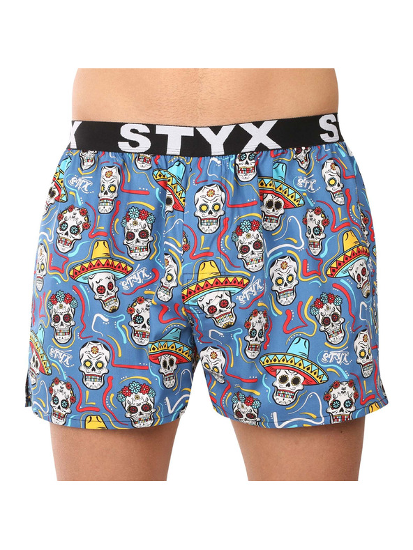 Styx Komplet petih - moške hlače Styx art športni elastik večbarvne