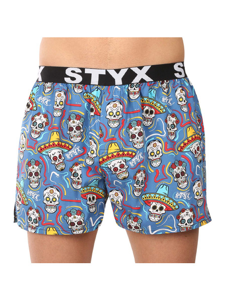 Styx Komplet petih - moške hlače Styx art športni elastik večbarvne