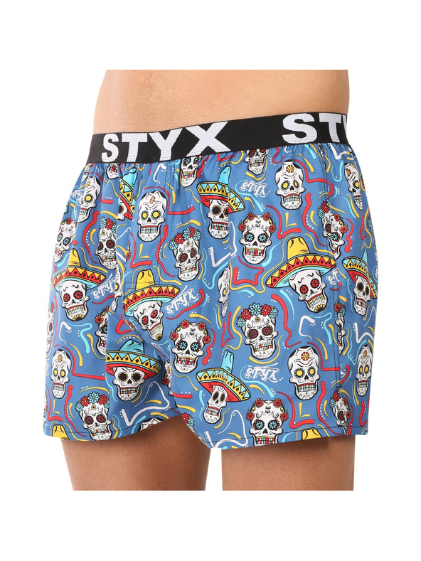 Styx Komplet petih - moške hlače Styx art športni elastik večbarvne