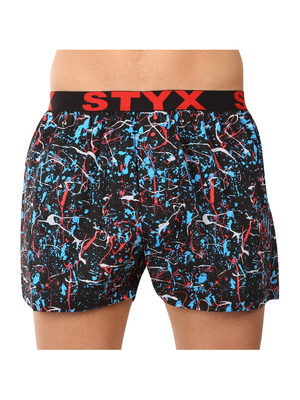 Styx Komplet petih - moške hlače Styx art športni elastik večbarvne