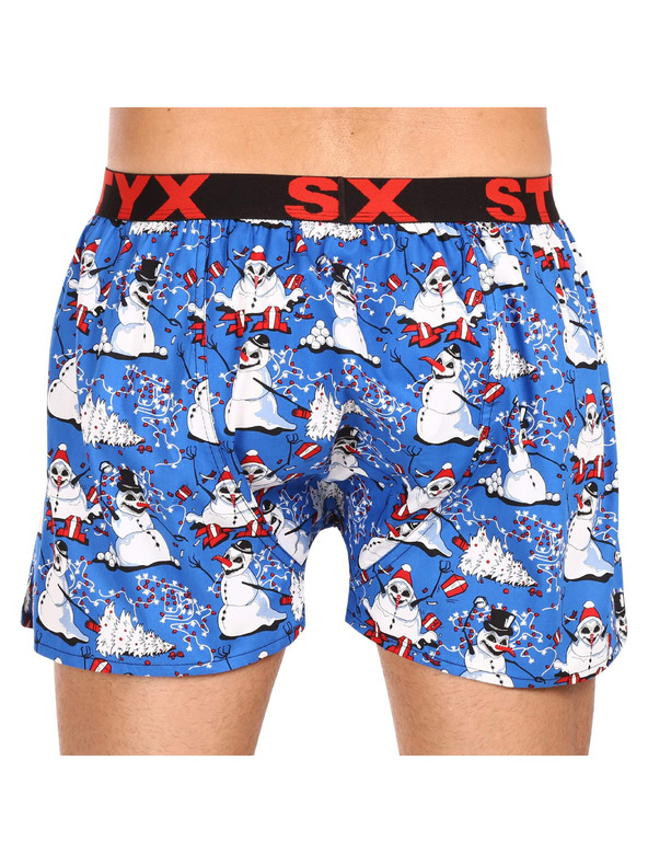 Styx Moške hlače Styx art športni elastik Božič snegovci