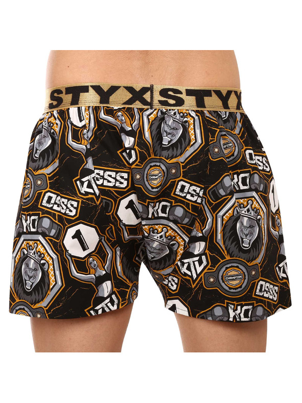 Styx Moške hlače Styx art / KTV športni elastik - zlati elastik