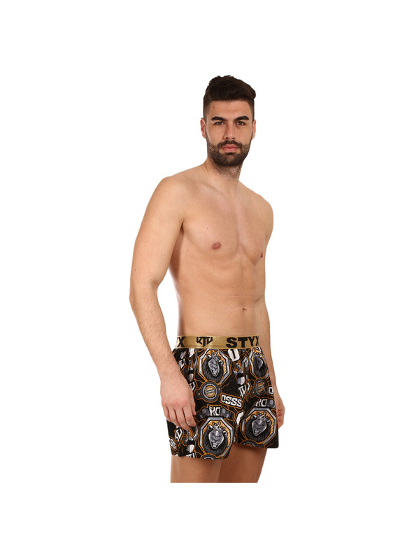 Styx Moške hlače Styx art / KTV športni elastik - zlati elastik