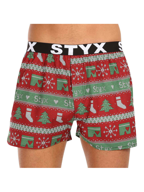 Styx Komplet petih - moške hlače Styx art športni elastik večbarvne