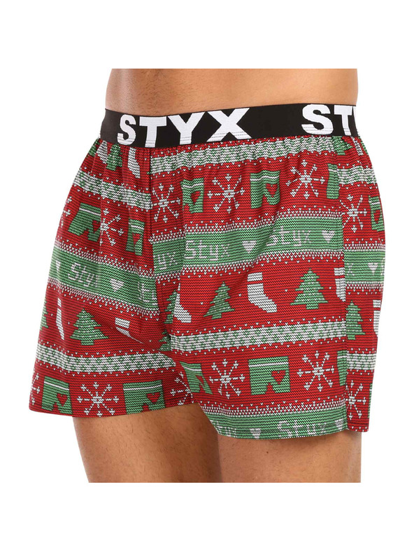Styx Komplet petih - moške hlače Styx art športni elastik večbarvne