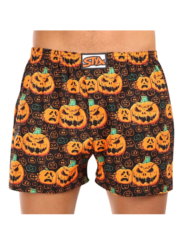 Styx Moške hlače Styx art klasični elastik nadmerek Halloween buča