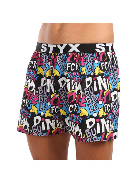 Styx Moške trenke Styx art športna guma Pink Bubble