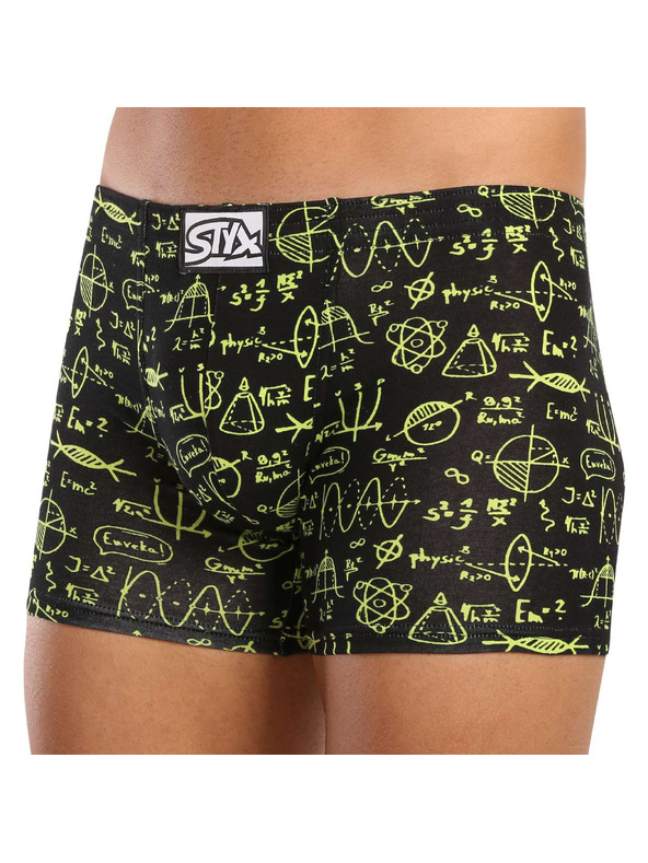 Styx Komplet trije - moške boksarice Styx long art klasični elastik večbarvne