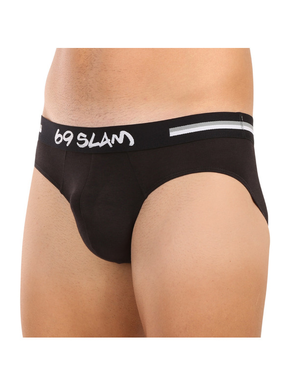 69slam Moški spodnjački 69SLAM Hanry plain bamboo hip črni