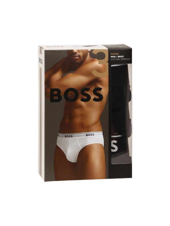BOSS Komplet trije - moške spodnjice BOSS črne