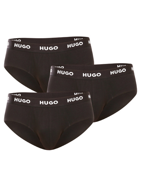 HUGO Komplet trije - moške spodnjice HUGO črne