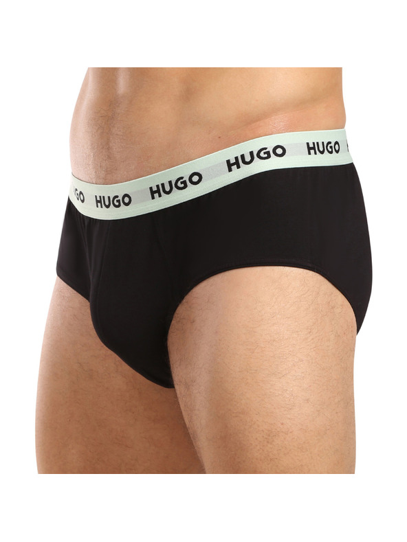 HUGO Komplet trije - moške spodnjice HUGO črne