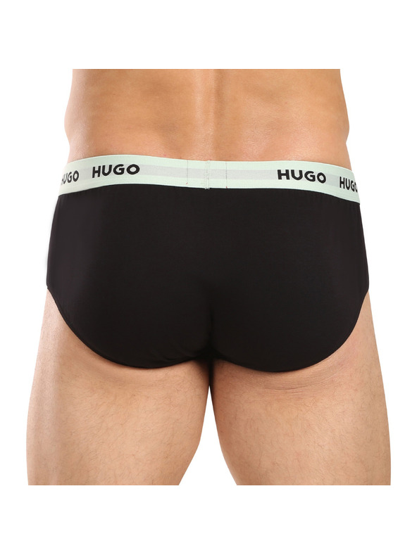 HUGO Komplet trije - moške spodnjice HUGO črne
