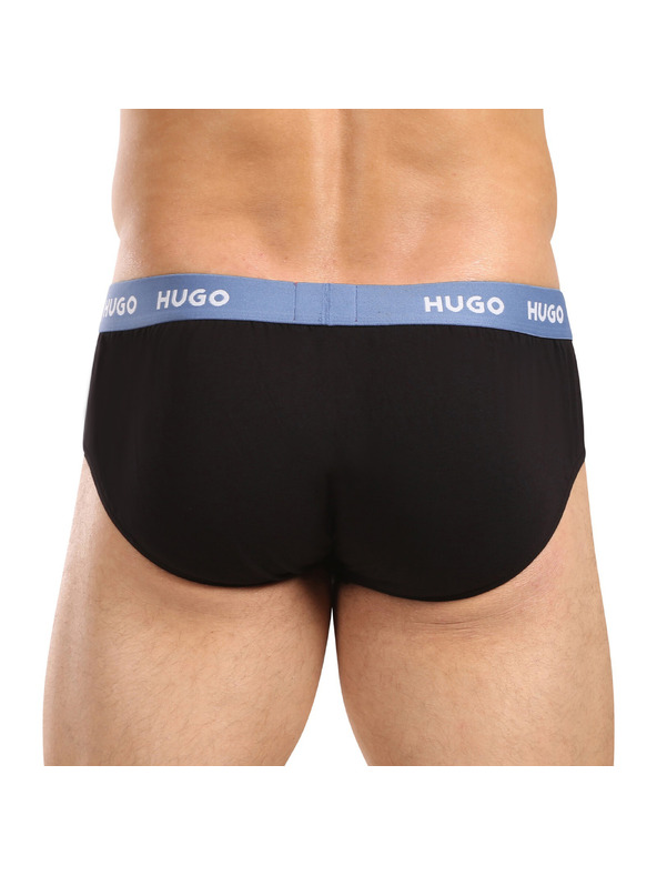 HUGO Komplet trije - moške spodnjice HUGO črne