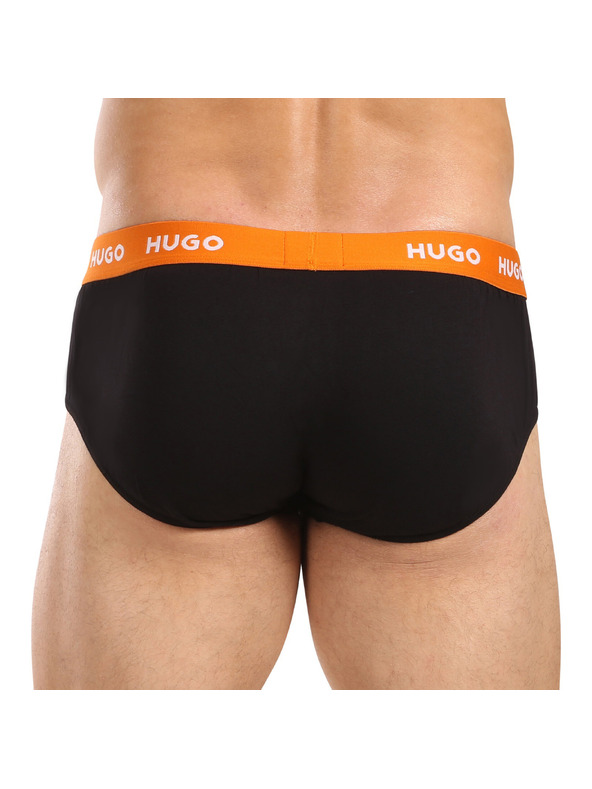 HUGO Komplet trije - moške spodnjice HUGO črne