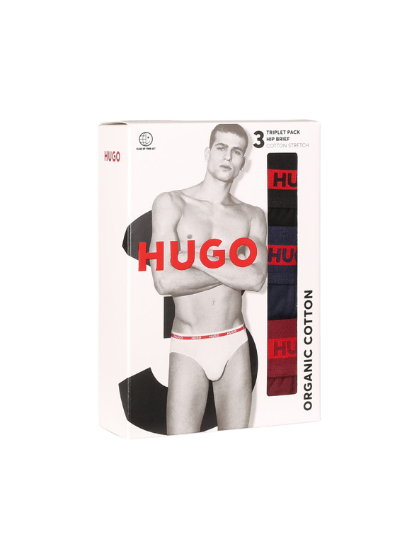 HUGO Komplet trije - moške spodnjice HUGO večbarvne