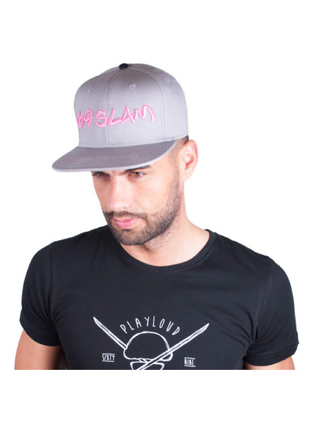 69slam Kapa s šiltom 69SLAM logo - JP siva