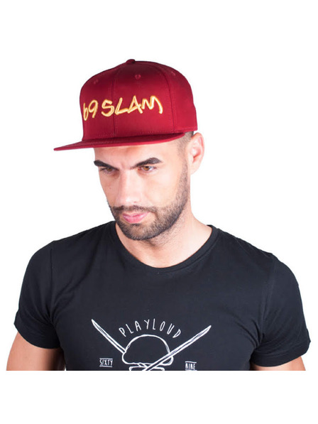 69slam Kapa s šiltom 69SLAM logo - JP bordo