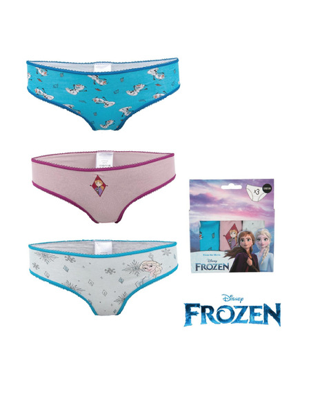 Trenýrkárna Komplet treh - dekliške hlačke Frozen večbarvne
