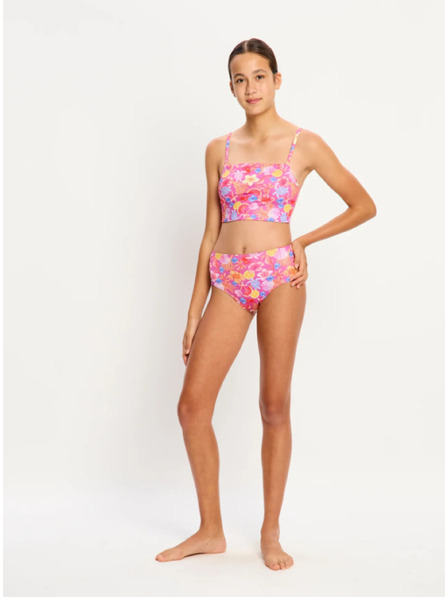 Modibodi Dekliški kupajoči kostum Modibodi Marine Dream Teen Swimwear Tankini Top Tropicana Crush - zgornji del