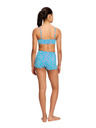 Modibodi Dečke menstruacijske plavalke Modibodi Performance Hi Waist Short Super Wavy Blue spodnji del