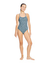 Modibodi Dečke menstruacijske plavalke Modibodi Racer One Piece Light Aqua Fusion Green enodelne