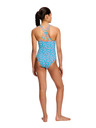 Modibodi Dečke menstruacijske plavalke Modibodi Splice One Piece Super Wavy Blue enodelne