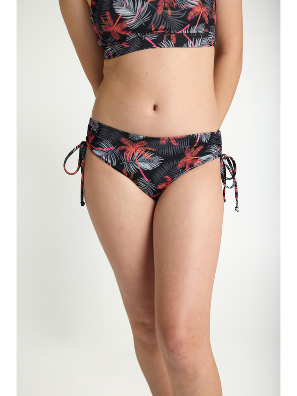 Modibodi Dečke menstruacijske plavalke Modibodi Teen High Bikini Jungle Palm Black spodnji del