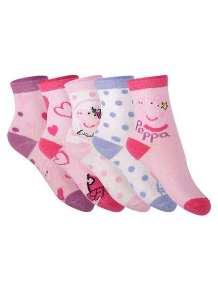 Cerdá Komplet petih - otroške nogavice Cerdá Peppa Pig večbarvne
