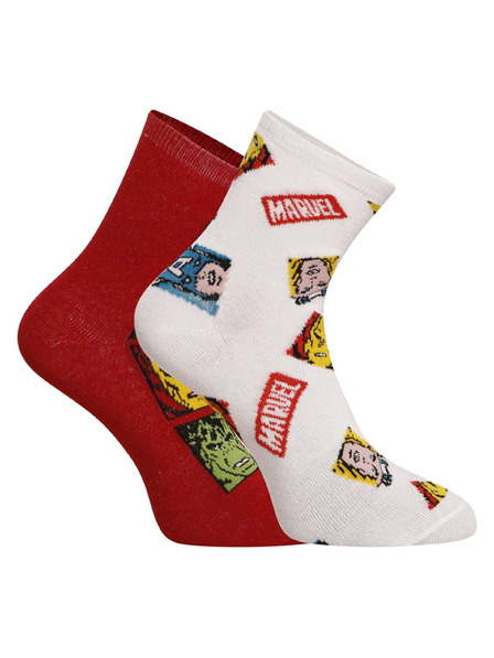 E plus M Komplet dveh - otroške nogavice E plus M Marvel večbarvne