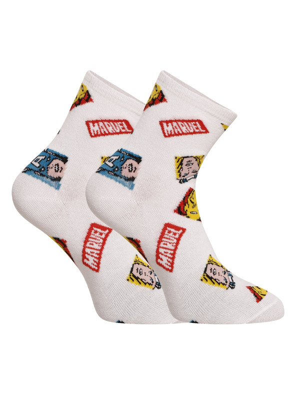 E plus M Komplet dveh - otroške nogavice E plus M Marvel večbarvne