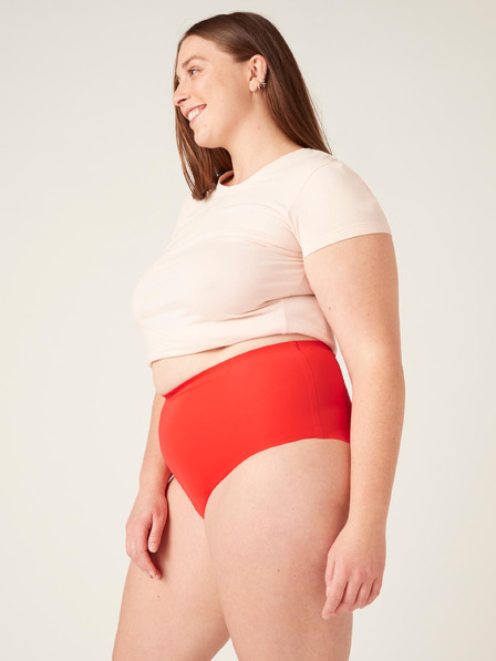 Modibodi Menstruacijske hlačke Modibodi Seamfree Full Brief Heavy-Overnight Waratah Red