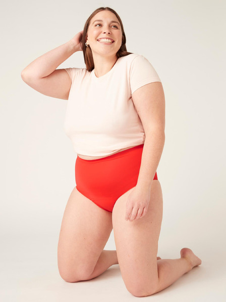 Modibodi Menstruacijske hlačke Modibodi Seamfree Full Brief Heavy-Overnight Waratah Red