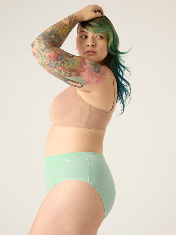 Modibodi Menstruacijske hlačke Modibodi Basic Mid-Rise Brief Moderate-Heavy Sea Spray