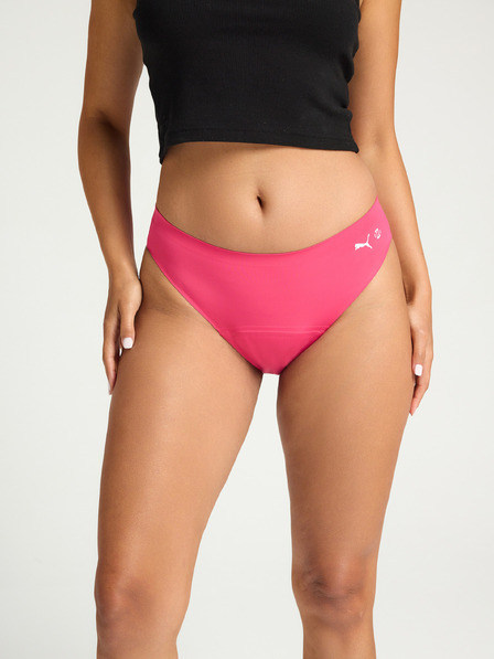 Modibodi Menstruacijske hlačke PUMA & Modibodi Seamfree Active Bikini Moderate-Heavy Garnet Rose Pink