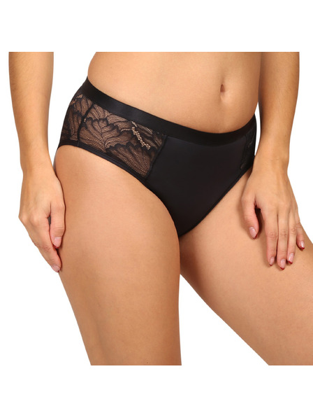 Love Luna Menstruacijske hlačke Love Luna črne LUXE Lace Midi BRIEF