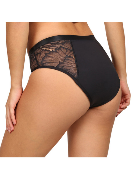 Love Luna Menstruacijske hlačke Love Luna črne LUXE Lace Midi BRIEF