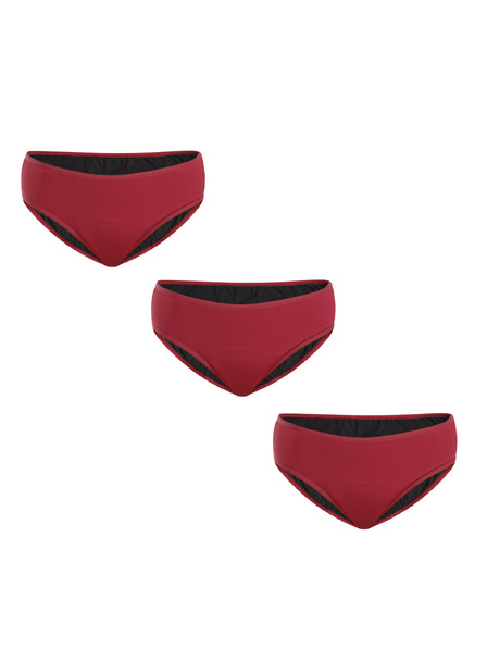 Meracus Set treh - Menstruacijske hlačke Meracus Timeless Burgundy Plus