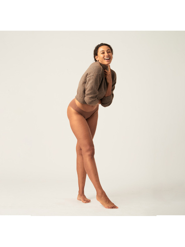 Modibodi Menstruacijske hlačke Modibodi Seamfree Bikini Moderate-Heavy Nutmeg